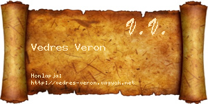Vedres Veron névjegykártya
